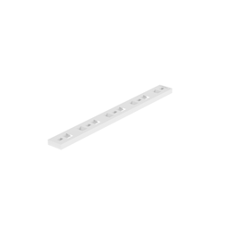 MTP4H-E10-C Tie Plate, Natural, PA 6.6, 6.59x0.63", #10 Screw, PK100