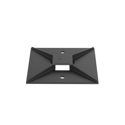 ABM3H-A-L20 Cable Tie Mount, Black, PA 6.6, Rubber Adh., 1.5x1.5", PK50