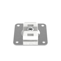 ASMS-A-X Cable Tie Mount, Natural, PA6.6, Two-Part Epoxy, 1.125x1.125", PK10