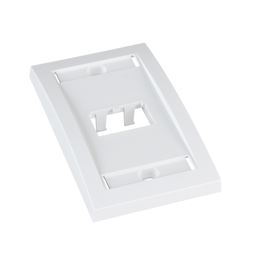 Mini-Com® Faceplate, 2 Port, White