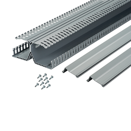 PanelMax™ DRD22LG6 DIN Rail Duct, Lt Gray, PVC, 2.12"x6.25", PK6