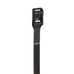 Hyper-V™ HV9100-C0 Hyper-V Cable Tie, Black, UV PA6.6, 14.4"L, 160lb, PK100