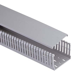 Panduit MC37X50IG2 Slotted Metric Duct, PVC, 37mm x 50mm x 2M, Light Gray
