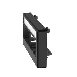 Mini-Com® Modular Furniture Faceplate, 4 Port, BL