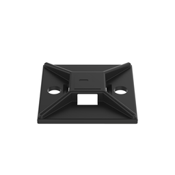 ABM112-AT-D0 Cable Tie Mount, Black, UV PA6.6, Acrylic Adh., 1.12x1.12", PK500