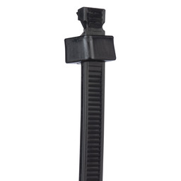 Sta-Strap® SST1.5M-M20 Sta-Strap Cable Tie, Black, PA6.6, 5.5"L, 18lb, PK1000