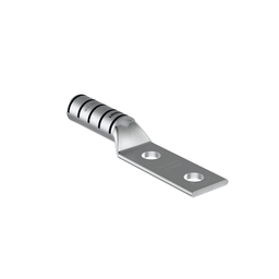 Pan-Lug™ LCC350-12W-X Comp. Lug, 350, Window, Tin Plt Copper, Strt, Two .5" Stud
