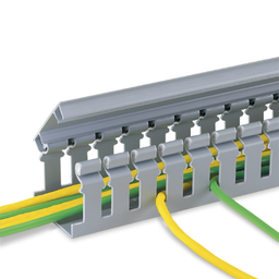 H1.5X2LG6 Hinged Cover Wide Slot Duct, Lt Gray, PVC, 1.5"x 2"