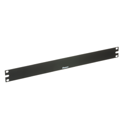 Horizontal Flat Rack Filler Panel, 1 RU, Steel, Black