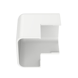 Surface Raceway, LD10 O/S Corner Fitting, Low Voltage, Off White