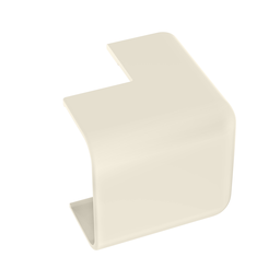 Surface Raceway, LDPH10 Power Rated Outside Corner, Off White