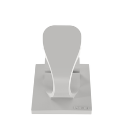 LWC50-A-L Wire Clip, Natural, PA 6.6, Rubber Adh., 1.26x1", PK50