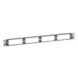 Opticom® Fiber Patch Panel, Flat, Black, 1 RU