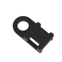 TA1S8-M30 Tie Anchor Mount, Black, High Heat PA6.6, 0.75x0.38", #8 Screw, PK1000