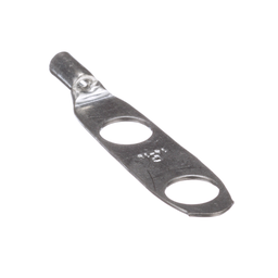 Pan-Lug™ LCD10-38D-L Comp. Lug, Tin Plt Copper, Straight, Two 3/8" Stud, PK50