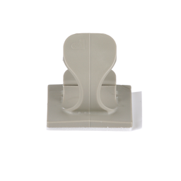 LWC38-A-C14 Wire Clip, Gray, PA 6.6, Rubber Adh., 1x1", PK100