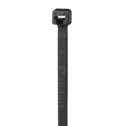 Pan-Ty® PLT1.5M-M20 Cable Tie, Black, PA6.6, 5.6"L, 18lb, PK1000