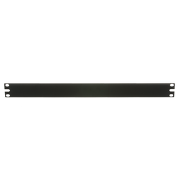 Horizontal Flat Rack Filler Panel, 1 RU, Steel, Black