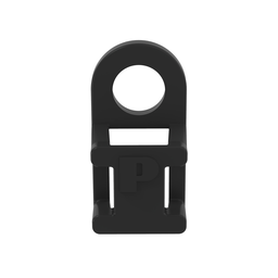 TA1S8-M30 Tie Anchor Mount, Black, High Heat PA6.6, 0.75x0.38", #8 Screw, PK1000
