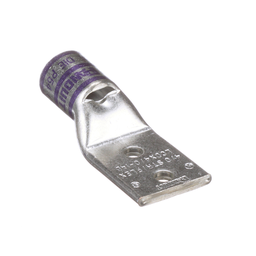 Pan-Lug™ LCDX4/0-14B-X Comp. Lug, Tin Plt Copper, Two 0.25" Stud, PK10