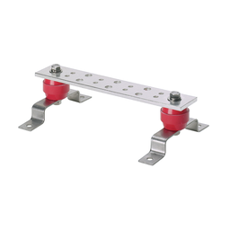 StructuredGround™ GB2B0304TPI-1 Telecom Grd Busbars, 0304, Copper, Tin-Plated