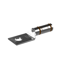 Pan-Lug™ LCA2-14-Q Comp. Lug, 2, Tin Plt Copper, Strt, One 1/4" Stud, PK25