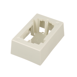 Surface Raceway, Low Voltage Junction Box, 1-gang, Off White