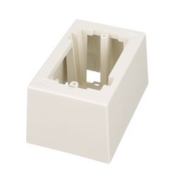 Surface Raceway, Low Voltage Junction Box, 1-gang, Off White