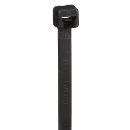Pan-Ty® PLT2S-C0 Cable Tie, Black, UV PA6.6, 7.4"L, 50lb, PK100
