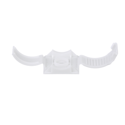 Clincher™ ARC.68-S6-C Adjustable Clamp, White, PP, Screw, 1x1", PK100