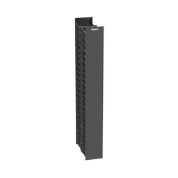 Panduit WMPV22E 12 x 4.9 x 41.5 Inch Black ABS Backbone Polycarbonate Finger PVC Cover Dual Sided Vertical Cable Manager