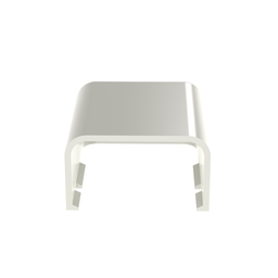 Surface Raceway, LD10 End Cap, Low Voltage, Off White