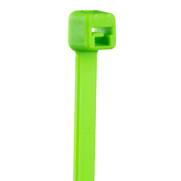 Pan-Ty® PLT3S-M55 Cable Tie, Fluor Green, PA6.6, 11.5"L, 50lb, PK1000