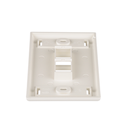NetKey® Faceplate, Label Pocket, 2 Port, Off White