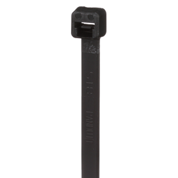 Pan-Ty® PLT2S-C0 Cable Tie, Black, UV PA6.6, 7.4"L, 50lb, PK100