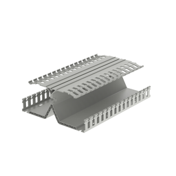 PanelMax™ DRD22LG6 DIN Rail Duct, Lt Gray, PVC, 2.12"x6.25", PK6