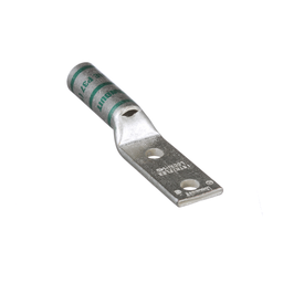 CuLugFLB,2Hole,#1AWG,1/4Stud,1PKG10