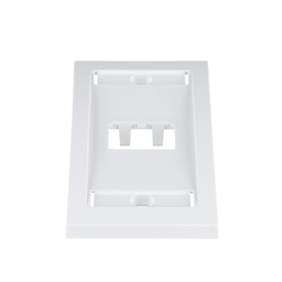 Mini-Com® Faceplate, 2 Port, White