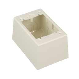 Surface Raceway, Pwr Rated Junct. Box, S/G 2-pc, Deep, Off White