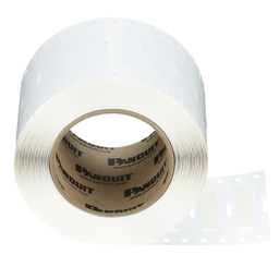 H050X044H1T Heatshrink, PO, White, Mil Grade, 2000 Lbls, TT, 0.44"x0.5"