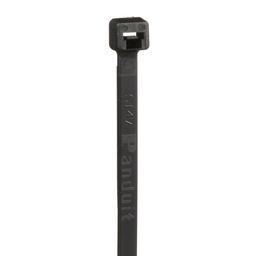Pan-Ty® PLT1.5M-M20 Cable Tie, Black, PA6.6, 5.6"L, 18lb, PK1000