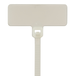 Pan-Ty® PLF1MB-C Write-On Cable Tie, PA6.6, 4"L, 18lb, PK100