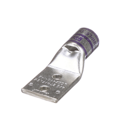 Pan-Lug™ LCDX4/0-14B-X Comp. Lug, Tin Plt Copper, Two 0.25" Stud, PK10