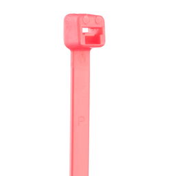 Pan-Ty® PLT2I-M59 Cable Tie, Fluor Pink, PA6.6, 8"L, 40lb, PK1000