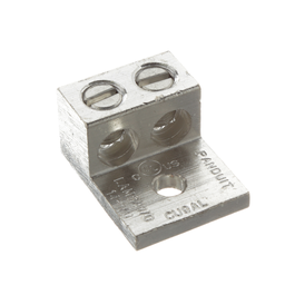 Pan-Lug™ LAM2A1/0-14-Q Al Mech,1/0,Tin Plt,1 hole,1/4" Stud,PK25