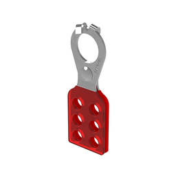 PSL-1 Hasps, Zinc-Plated Steel, Red, 4.62"x1.62", PK12