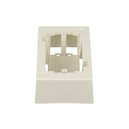 Surface Raceway, Low Voltage Junction Box, 1-gang, Off White