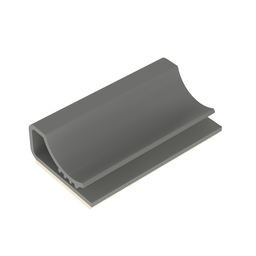 FCC5-A-D8 Flat Cable Mount, Gray, PVC, Rubber Adh., 1x0.59", PK500
