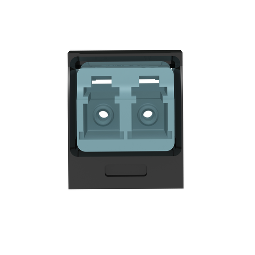 Mini-Com® Aqua LC Duplex, Black Module
