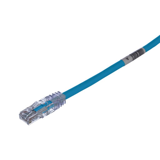 Cat 6 24 AWG UTP Copper Patch Cord, 2 ft, Blue